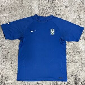 Nike Brazil Blue Soccer Jersey | Men’s Medium | Dri-Fit